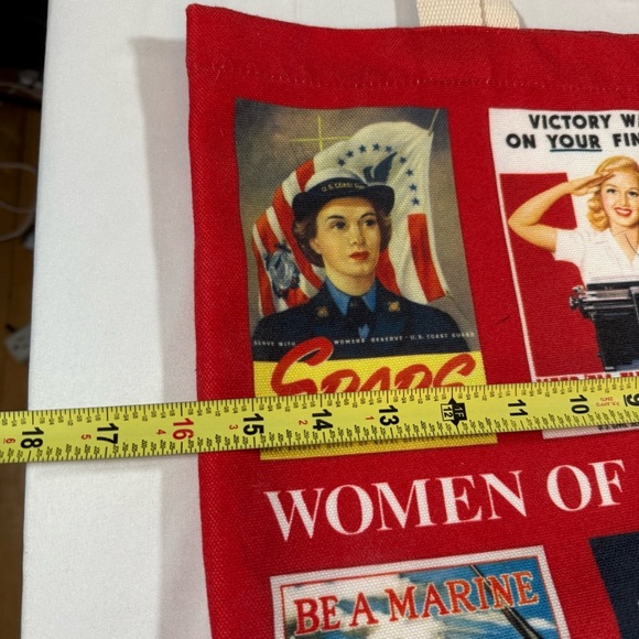 Vintage-Inspired Red Women of WWII Tote Bag - Picture 5 of 9